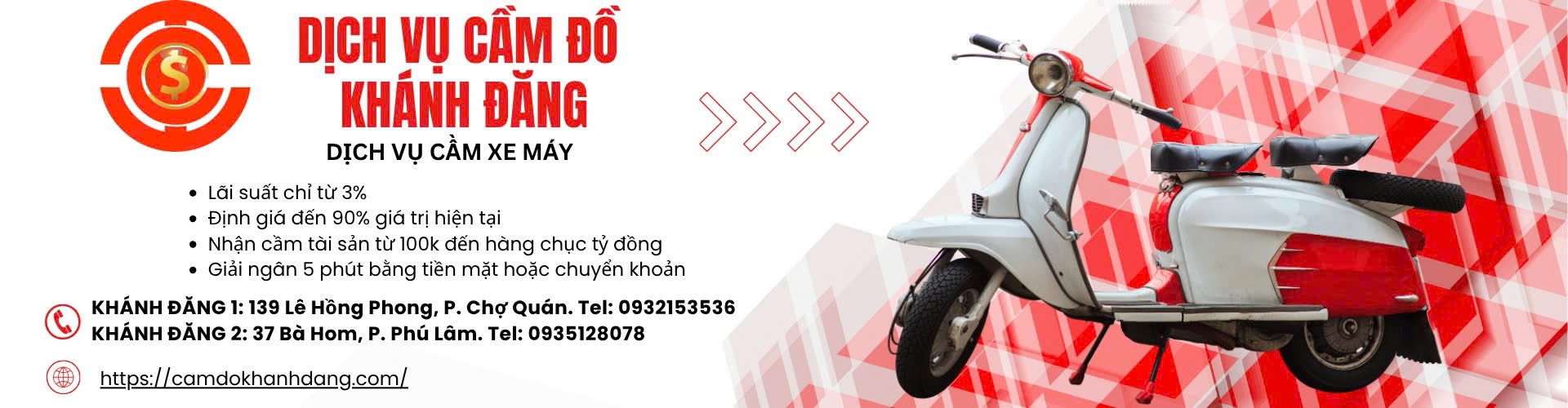 Cầm Xe Máy Xã Thái Mỹ