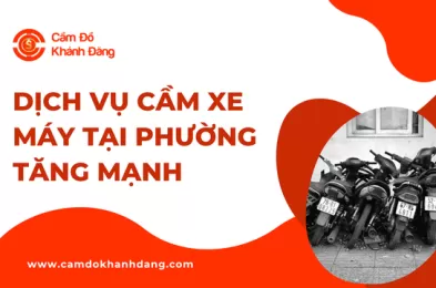 Dịch vụ cầm xe máy tại phường tăng mạnh