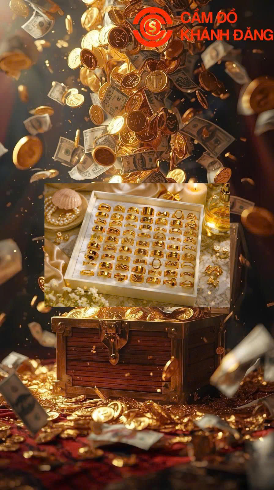 Cầm vàng miếng nhanh chóng