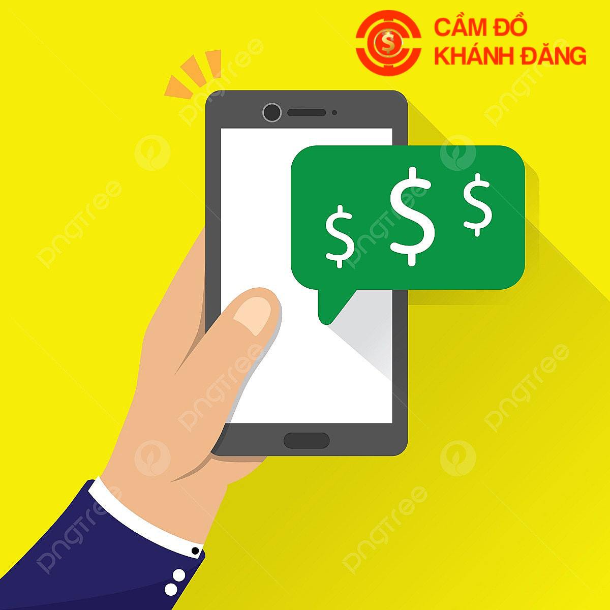 Cầm điện thoại tại nhà tiện lợi