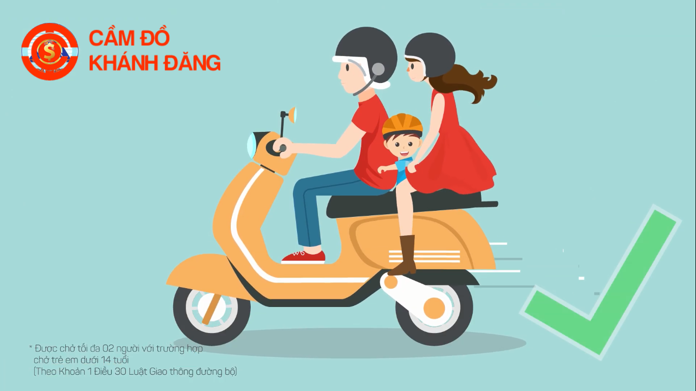 Cầm xe máy chỉ cần CMND/CCCD