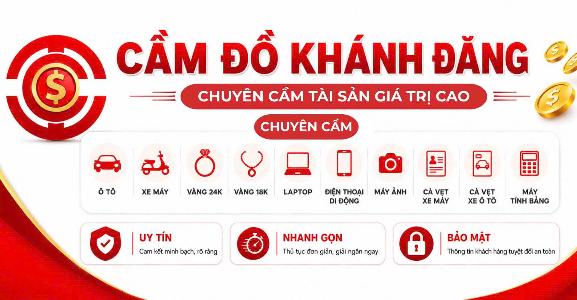 Tiệm cầm đồ gần đây tại TP.HCM nhận tiền liền